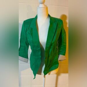 Love culture linen green blazer size M